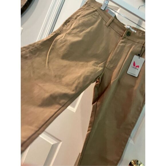 Pride Bunny Tan Rainbow Roll Cuff Chino Pants sz 34 NWT - Picture 5 of 12